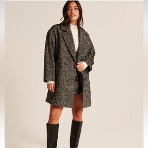 Abercrombie & Fitch Short Textured Coat